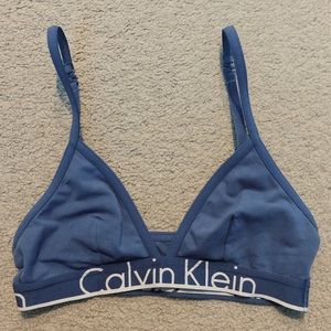 CK blue bralette